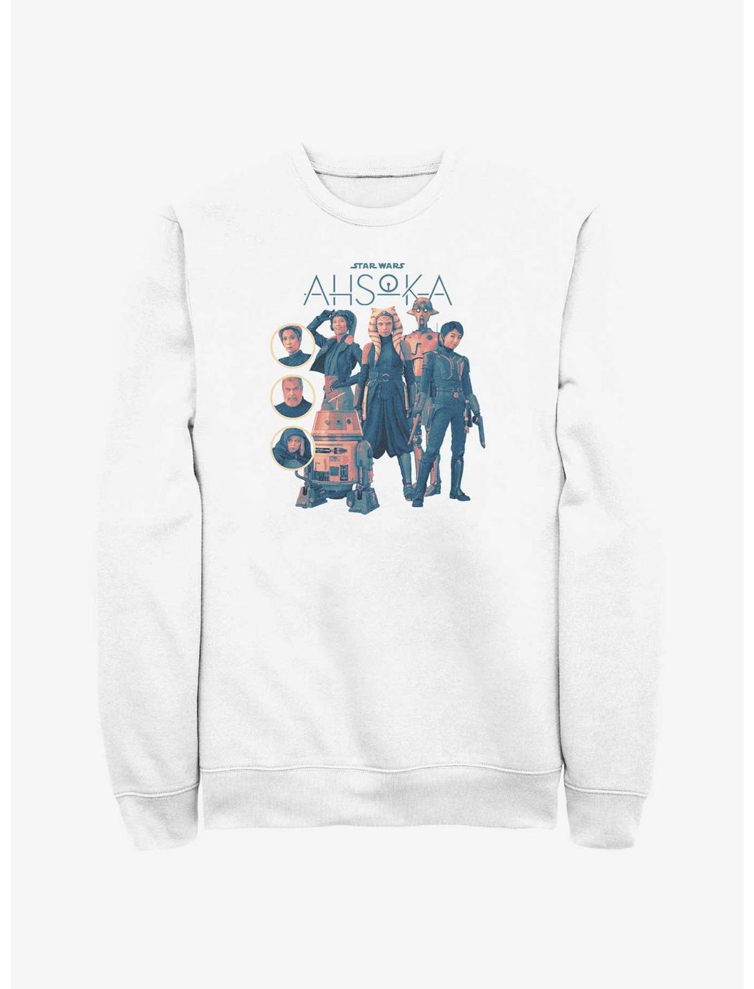 Star Wars Ahsoka Group Sweatshirt, WHITE, hi-res