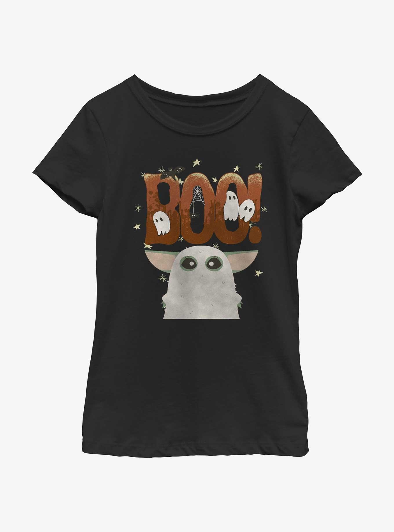 Star Wars The Mandalorian Boo Ghost Grogu Youth Girls T-Shirt, , hi-res