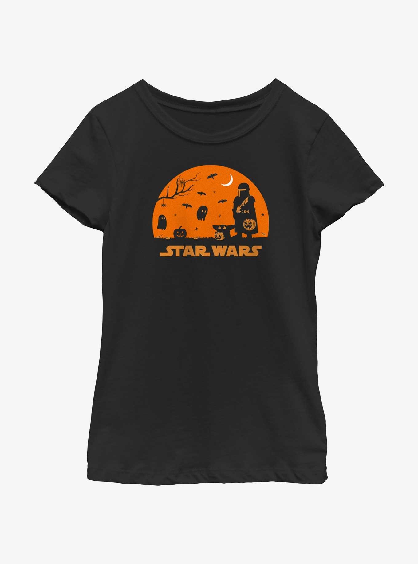 Star Wars The Mandalorian Mando And Grogu Haunt Youth Girls T-Shirt, , hi-res