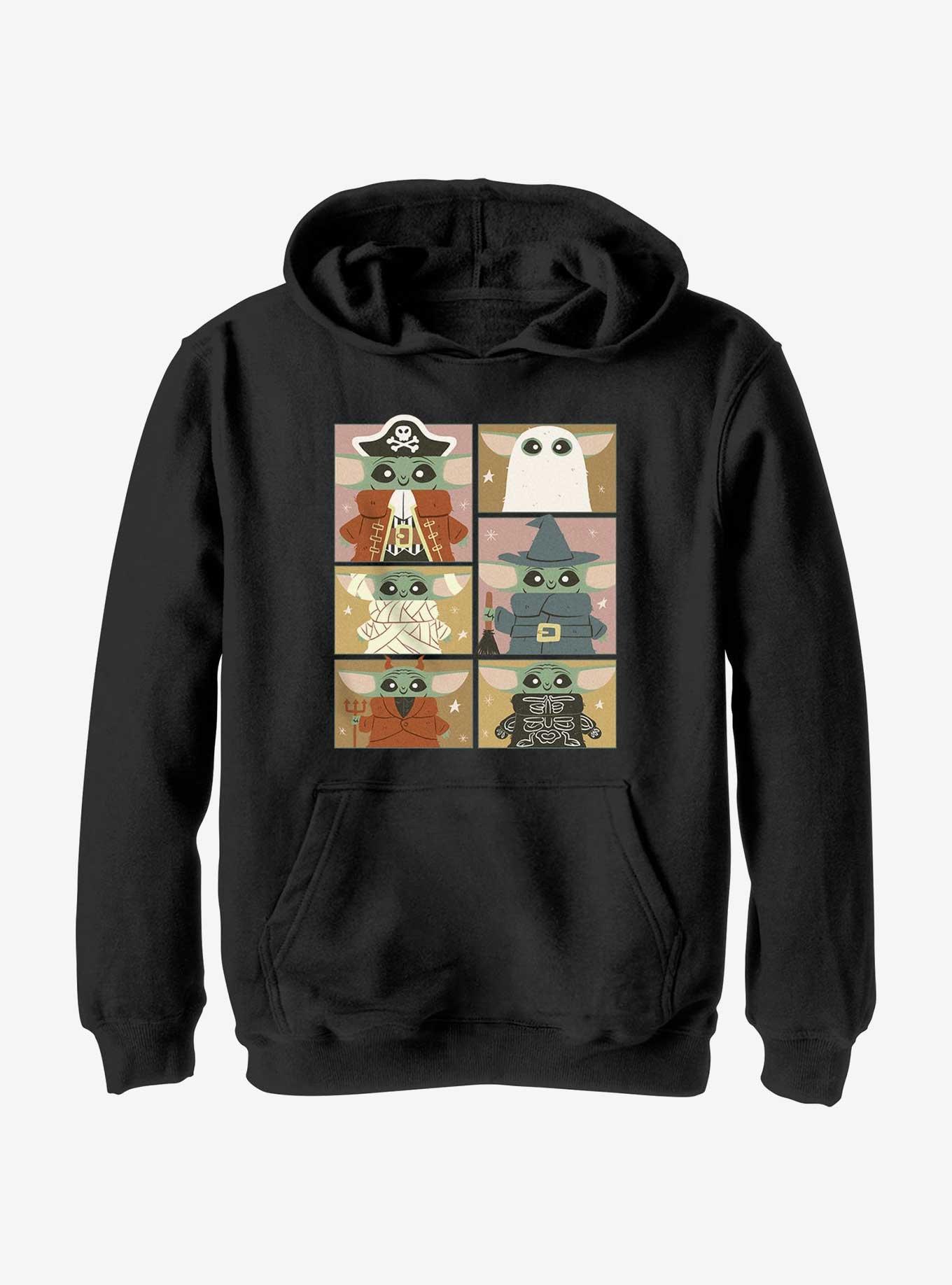 Star Wars The Mandalorian Grogu Halloween Costumes Grid Youth Hoodie, , hi-res