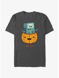 Adventure Time BMO Pumpkin Lantern T-Shirt, CHARCOAL, hi-res