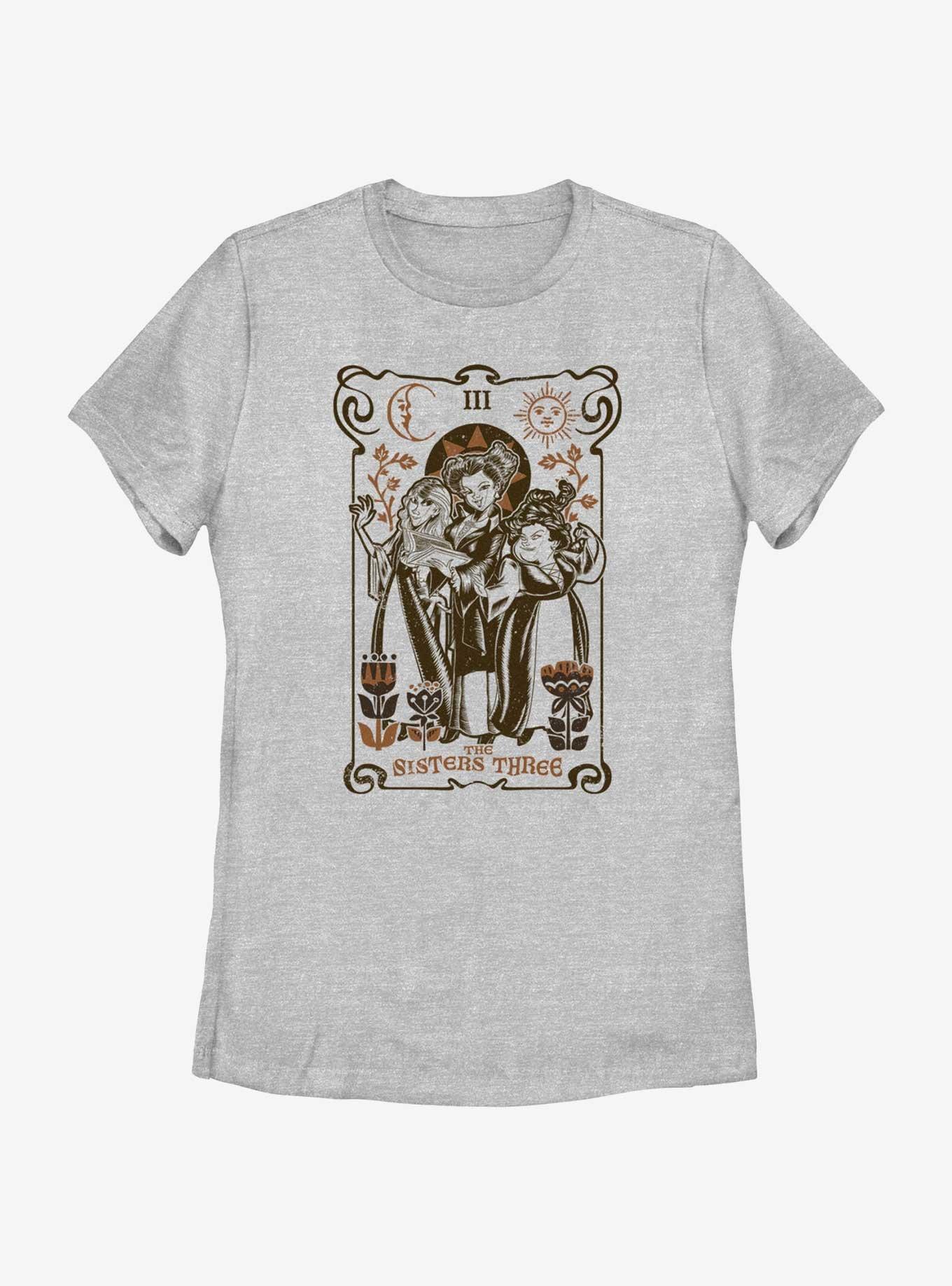 Disney Hocus Pocus The Sisters Three Tarot Womens T-Shirt, ATH HTR, hi-res