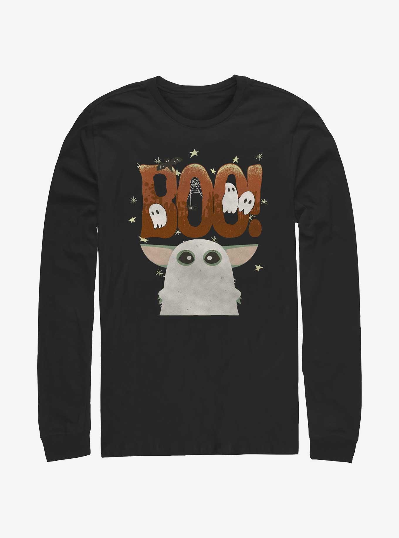 Star Wars The Mandalorian Boo Ghost Grogu Long-Sleeve T-Shirt, , hi-res