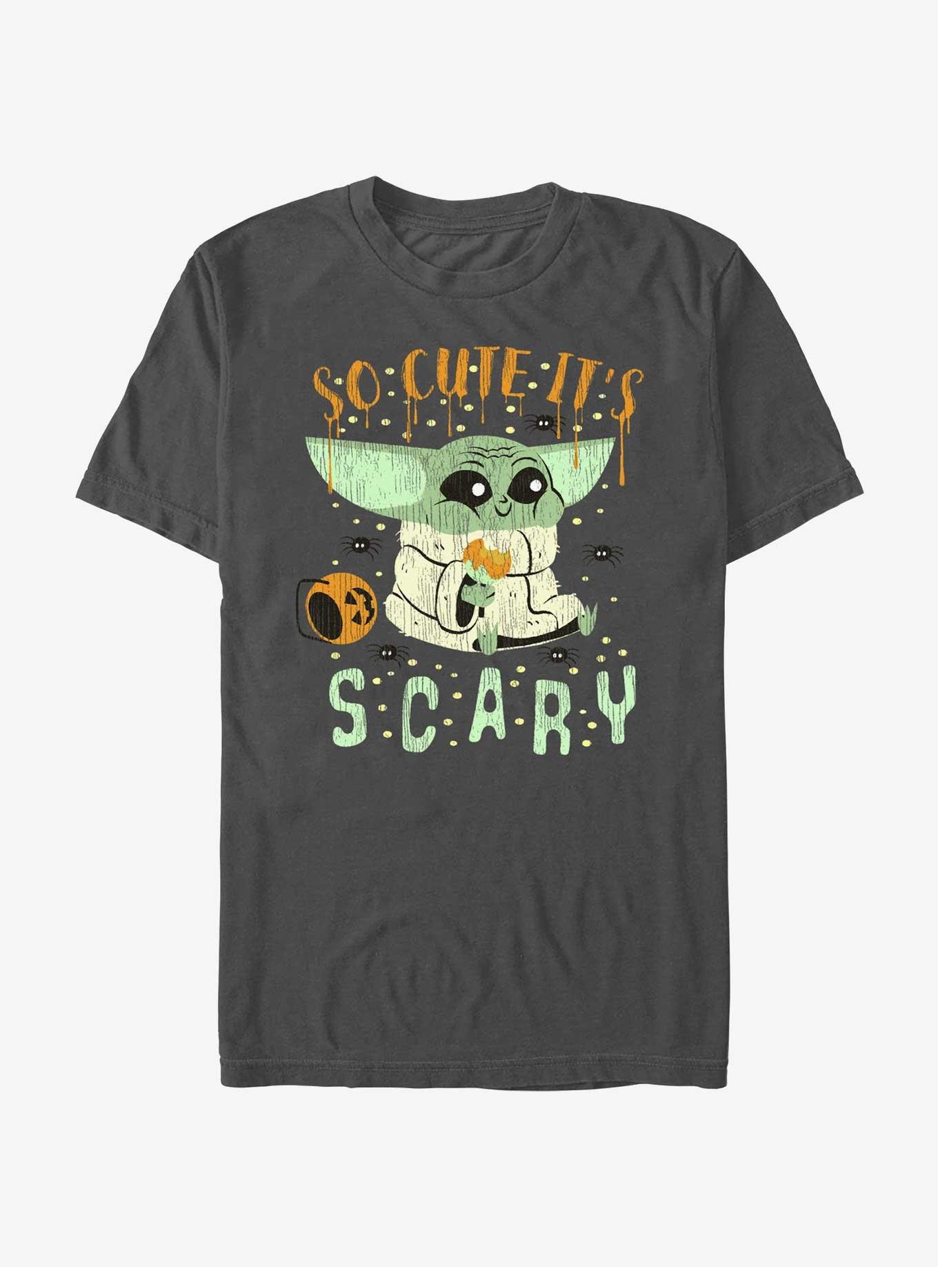 Star Wars The Mandalorian So Cute It's Scary Grogu T-Shirt, CHARCOAL, hi-res