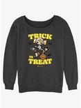 Tokidoki Trick Or Treat Flight Slouchy Sweatshirt, CHAR HTR, hi-res