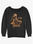 Dungeons & Dragons Halloween Ampersand Slouchy Sweatshirt, BLACK, hi-res