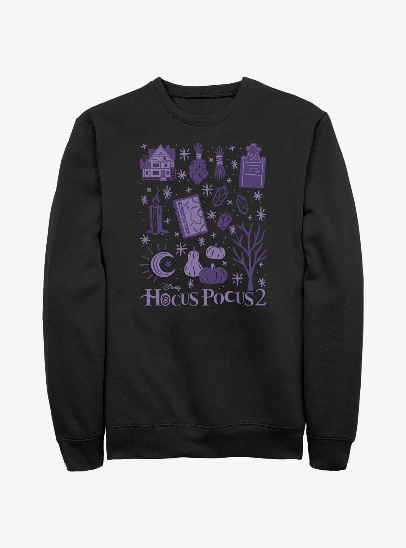 Disney Hocus Pocus Witchy Items Sweatshirt, BLACK, hi-res