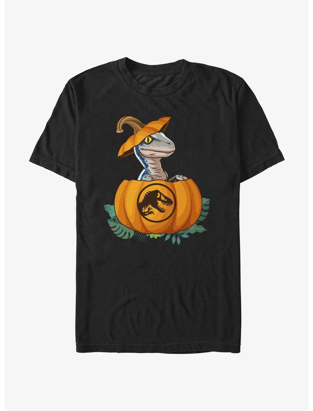 Jurassic Park Raptor Pumpkin Hatch T-Shirt, BLACK, hi-res
