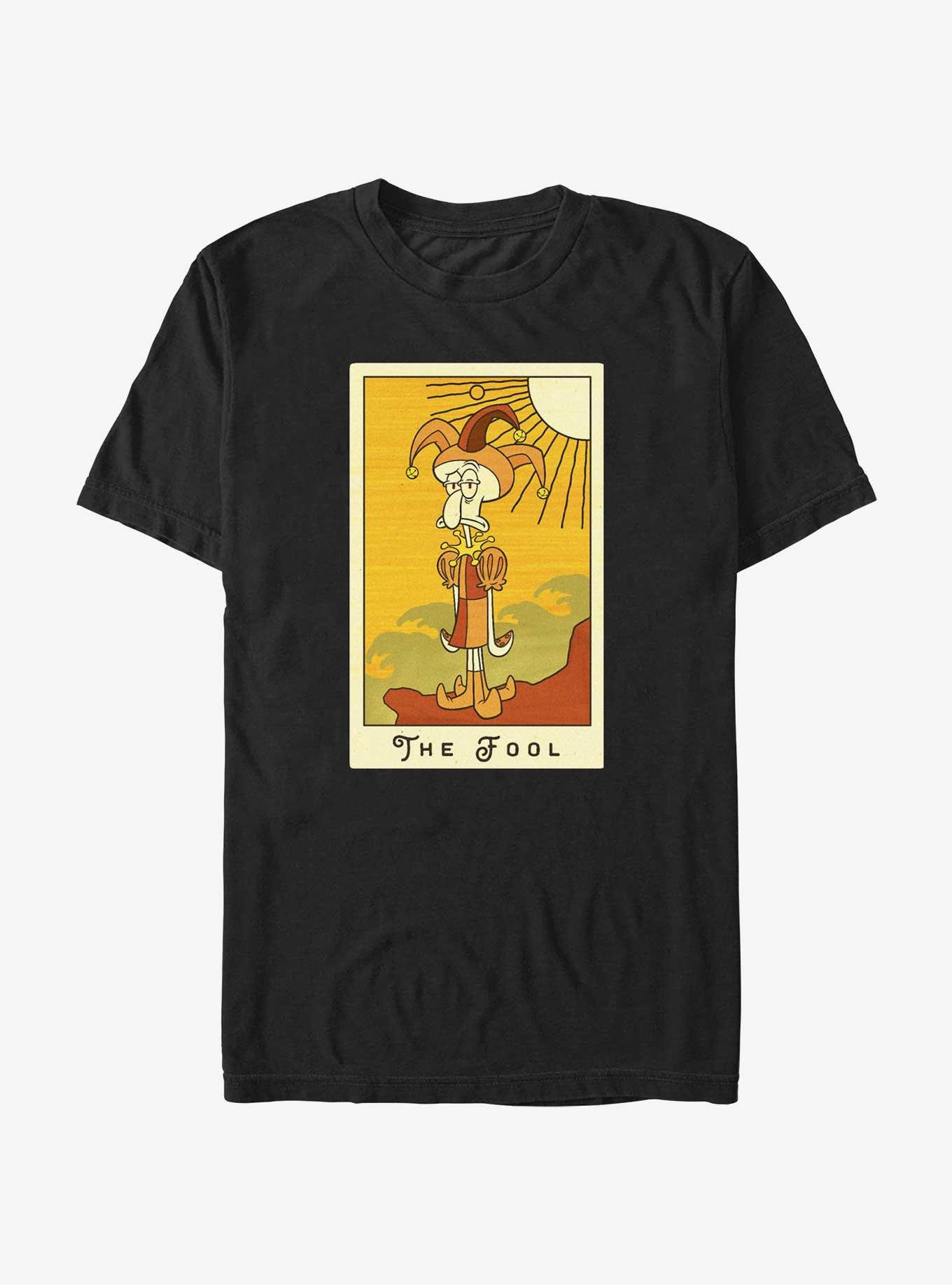 Spongebob Squarepants The Fool Squidward T-Shirt, BLACK, hi-res