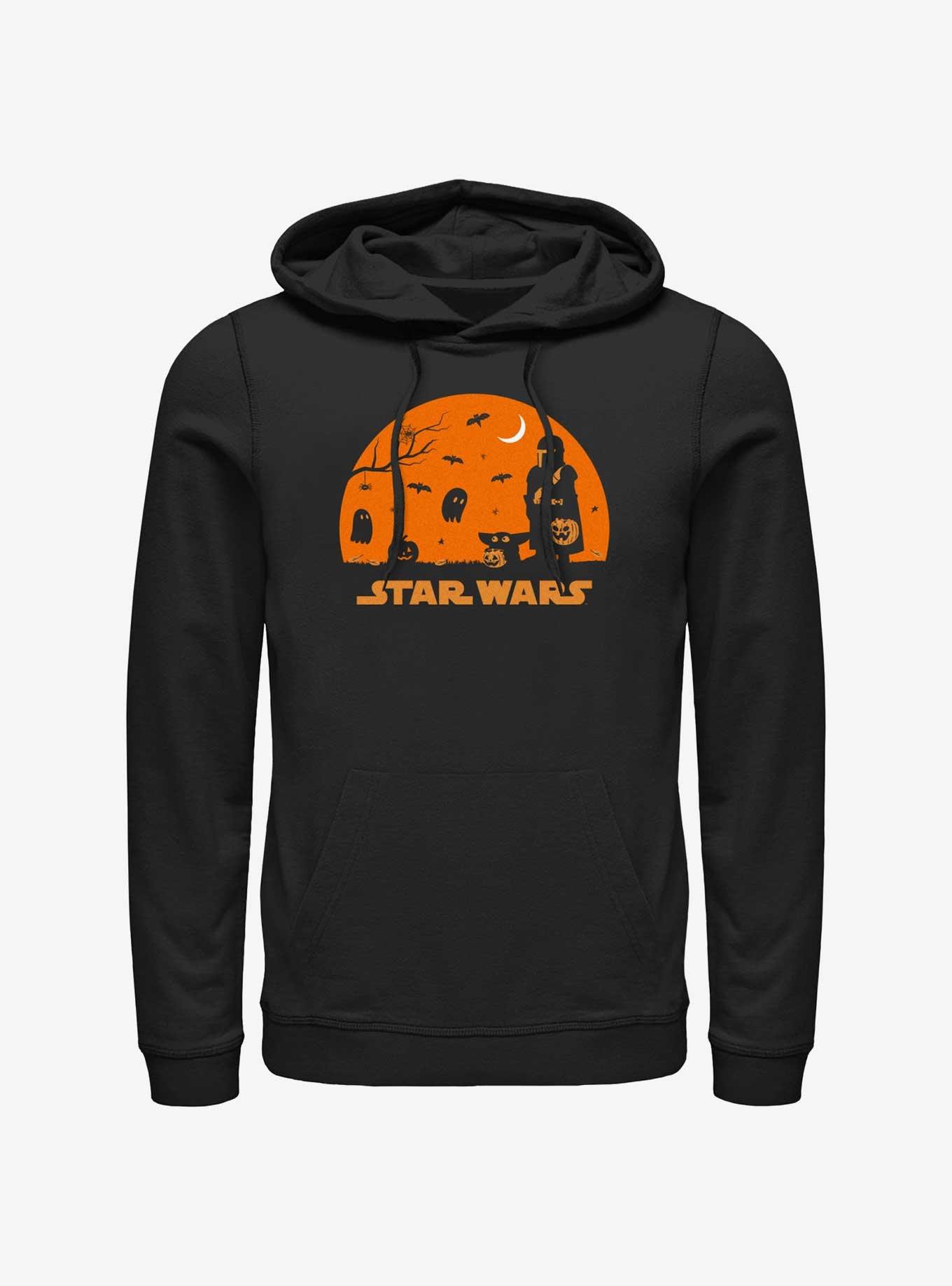 Star Wars The Mandalorian Mando And Grogu Haunt Hoodie, BLACK, hi-res