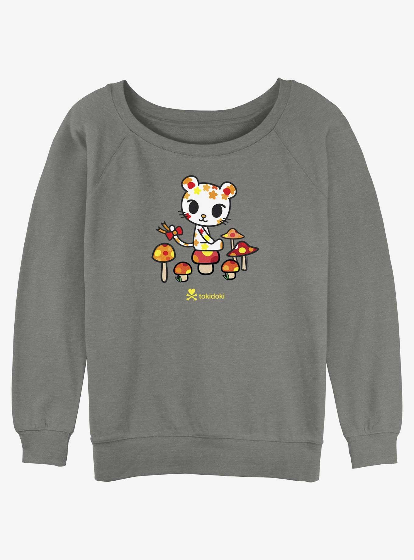 Tokidoki Autumn Vibes Slouchy Sweatshirt, GRAY HTR, hi-res