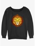 Dungeons & Dragons Dice Pumpkin Slouchy Sweatshirt, BLACK, hi-res