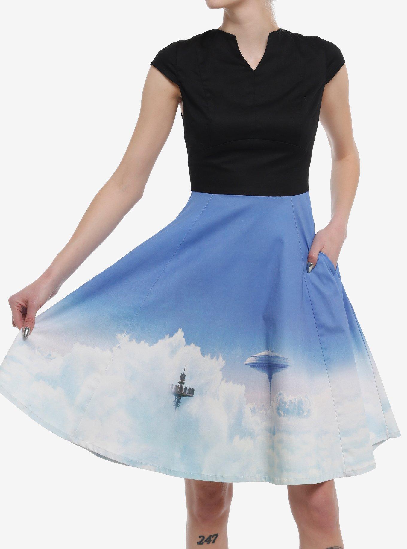 Her Universe Star Wars Cloud City Retro Cap Sleeve Dress Her Universe Exclusive, MULTI, hi-res