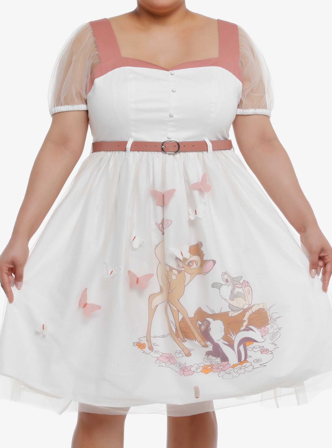Her Universe Disney Bambi Retro Puff Sleeve Dress Plus Size Her Universe Exclusive, , hi-res