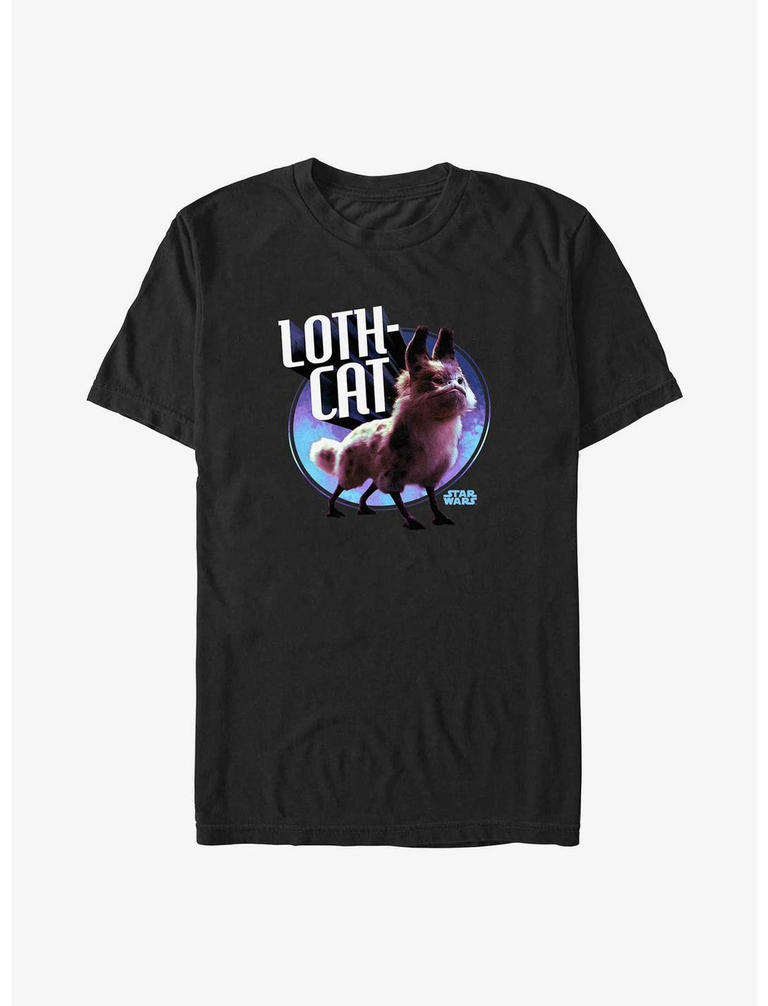 Star Wars Ahsoka Loth-Cat Big & Tall T-Shirt BoxLunch Web Exclusive, BLACK, hi-res
