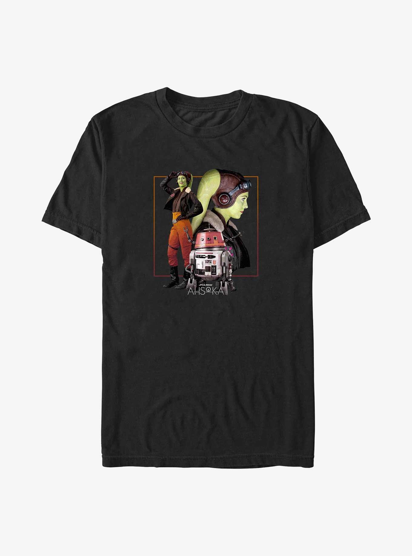 Star Wars Ahsoka Hera Syndulla And Chopper Big & Tall T-Shirt, , hi-res