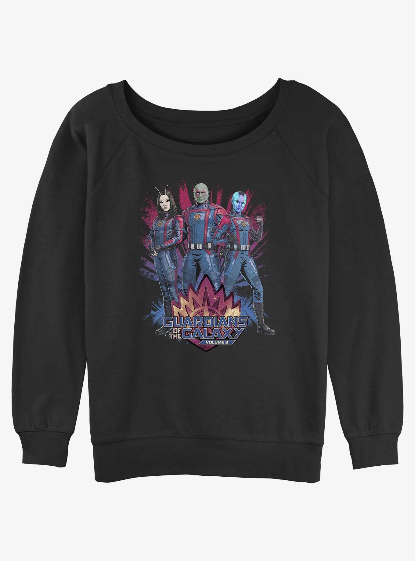 Marvel Guardians Of The Galaxy Vol. 3 Mantis Drax Nebula Girls Slouchy Sweatshirt, , hi-res