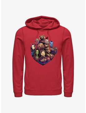 Marvel Guardians Of The Galaxy Badge Group Hoodie, , hi-res