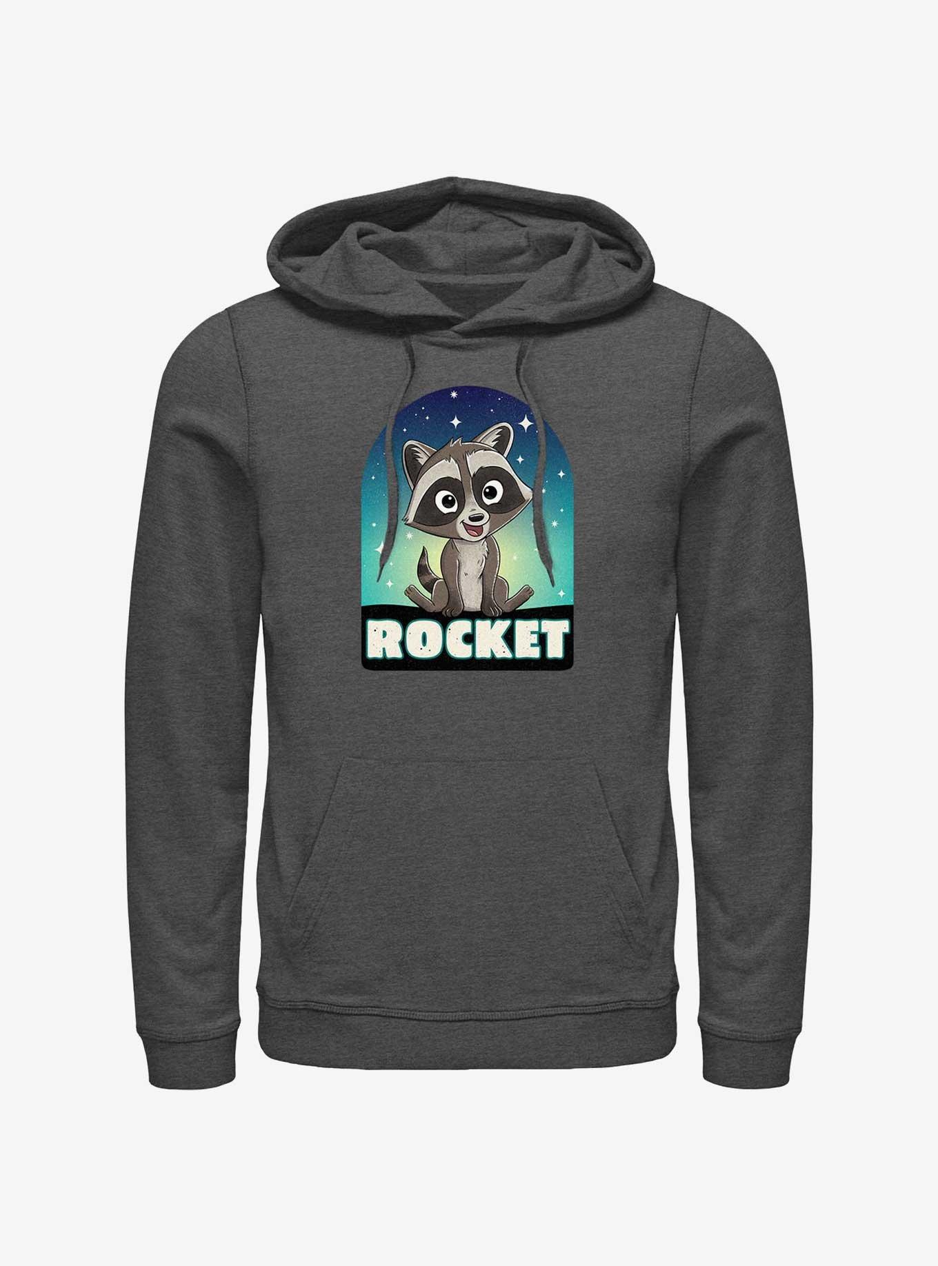 Marvel Guardians Of The Galaxy Cartoon Rocket Tombstone Hoodie, , hi-res
