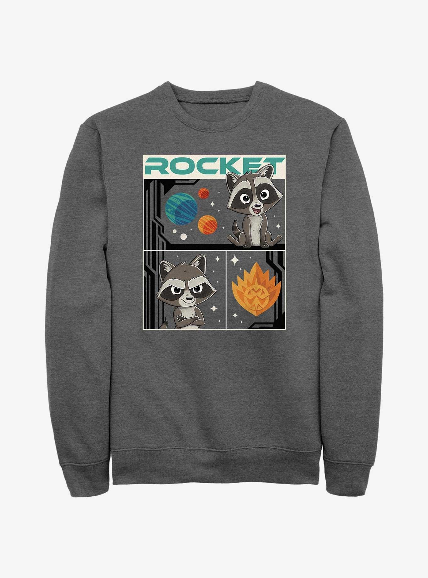 Marvel Guardians Of The Galaxy Rocket Three Boxes Sweatshirt, , hi-res