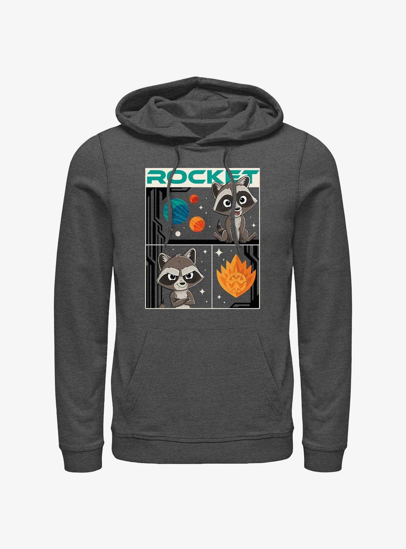 Marvel Guardians Of The Galaxy Rocket Three Boxes Hoodie