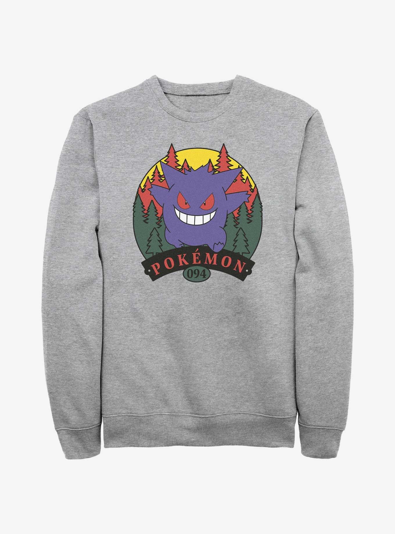 Pokemon Gengar Attack Sweatshirt, ATH HTR, hi-res