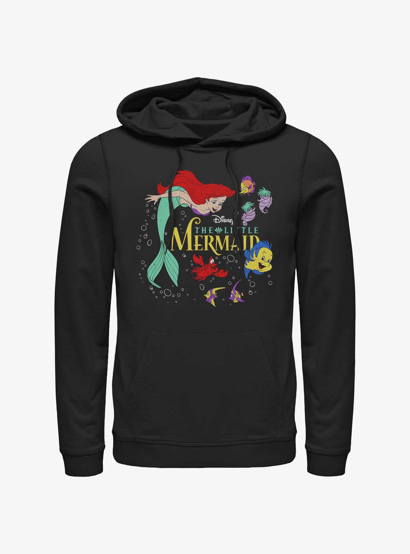 Disney The Little Mermaid Poster Hoodie, BLACK, hi-res