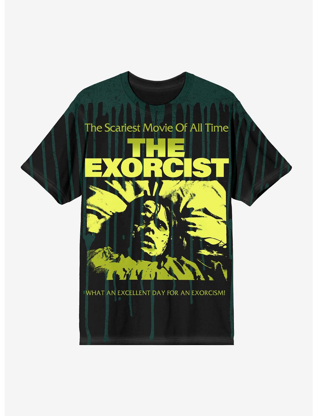 The Exorcist Bed Drip Wash T-Shirt, GREEN, hi-res