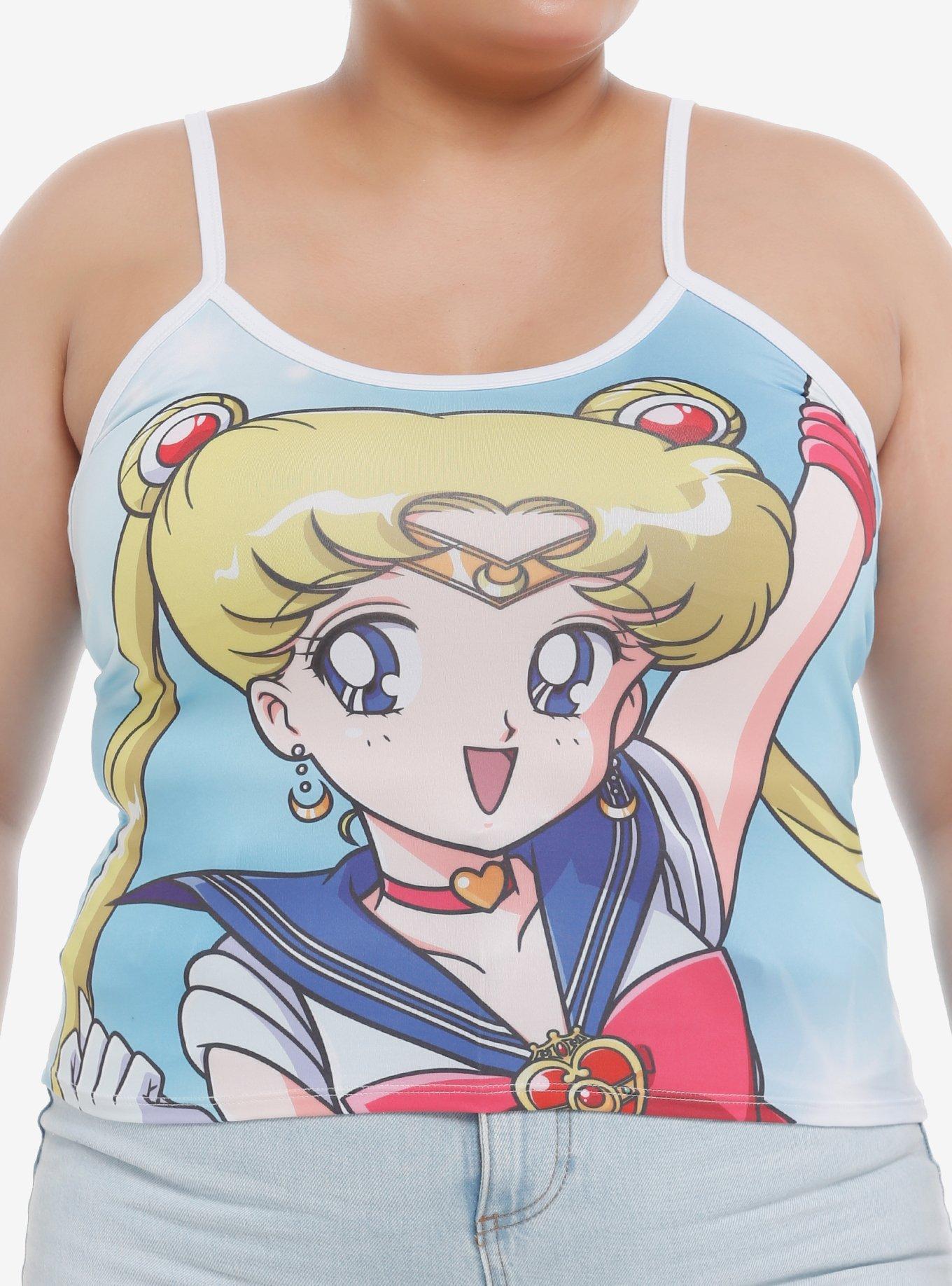 Pretty Guardian Sailor Moon Jumbo Graphic Girls Cami Plus Size, MULTI, hi-res