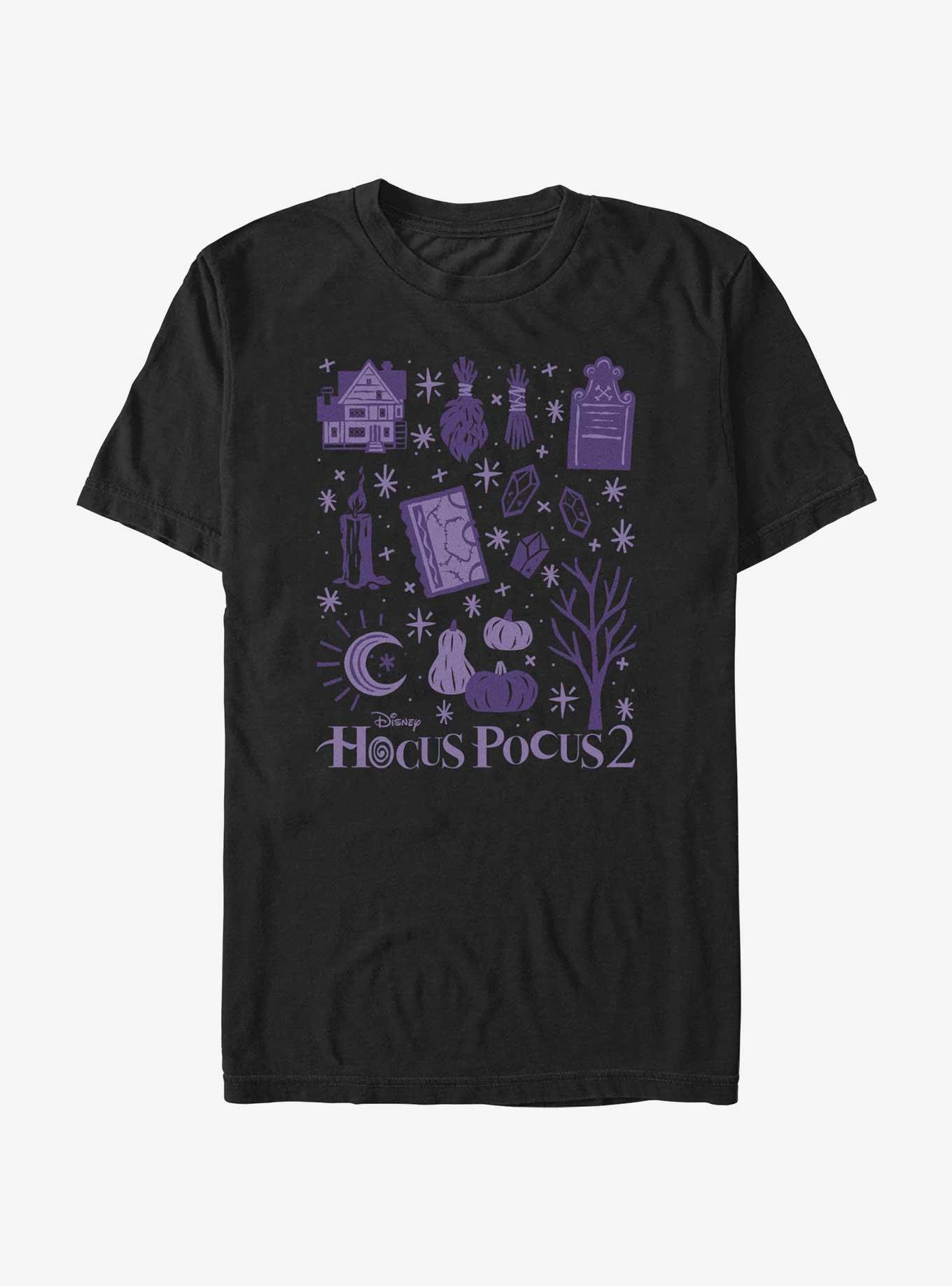 Disney Hocus Pocus 2 Witch Objects T-Shirt, BLACK, hi-res