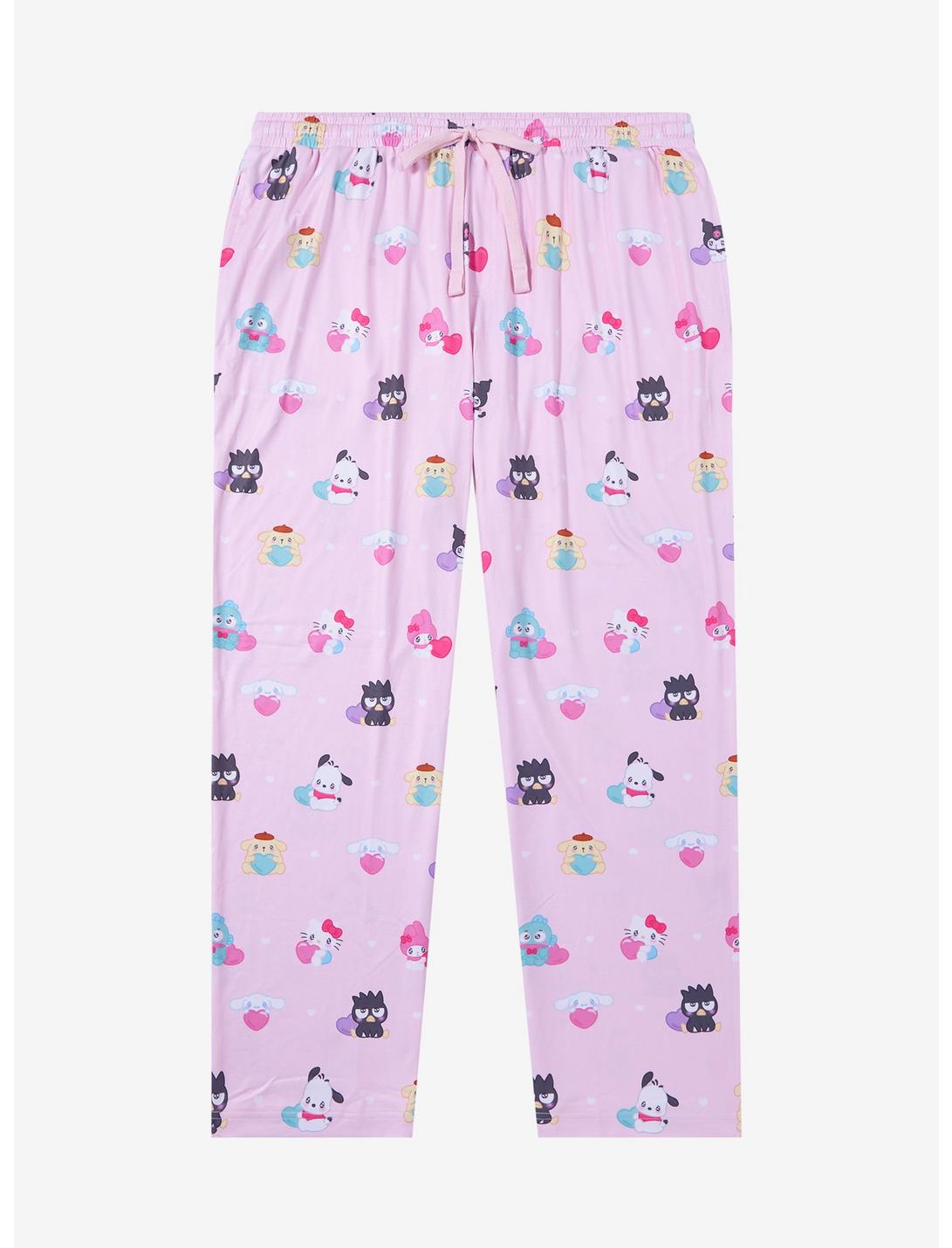 Sanrio Hello Kitty and Friends Emo Kyun Allover Print Plus Size Sleep Pants - BoxLunch Exclusive, PINK, hi-res