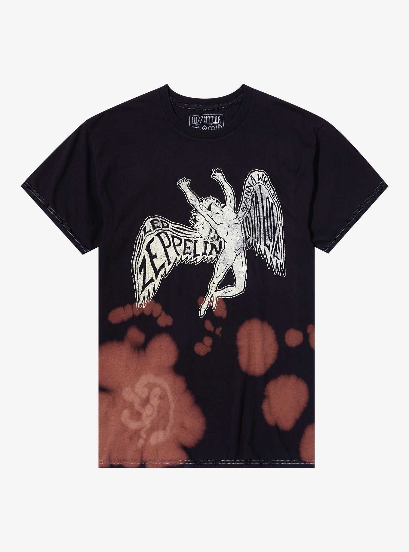 Led Zeppelin Icarus Splash-Dye Boyfriend Fit Girls T-Shirt, , hi-res