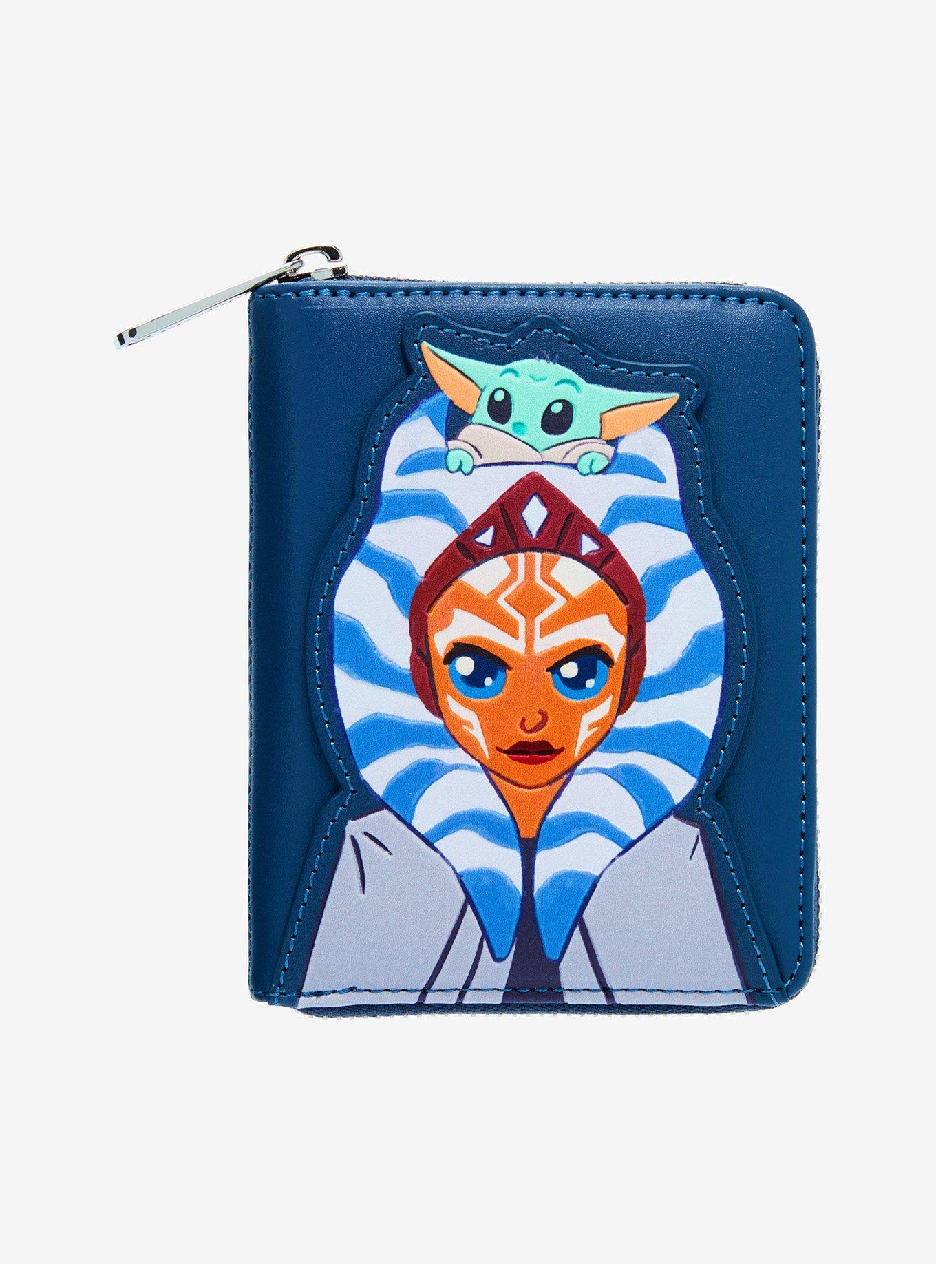 Loungefly Star Wars The Mandalorian Ahsoka and Grogu Mini Zipper Wallet, , hi-res