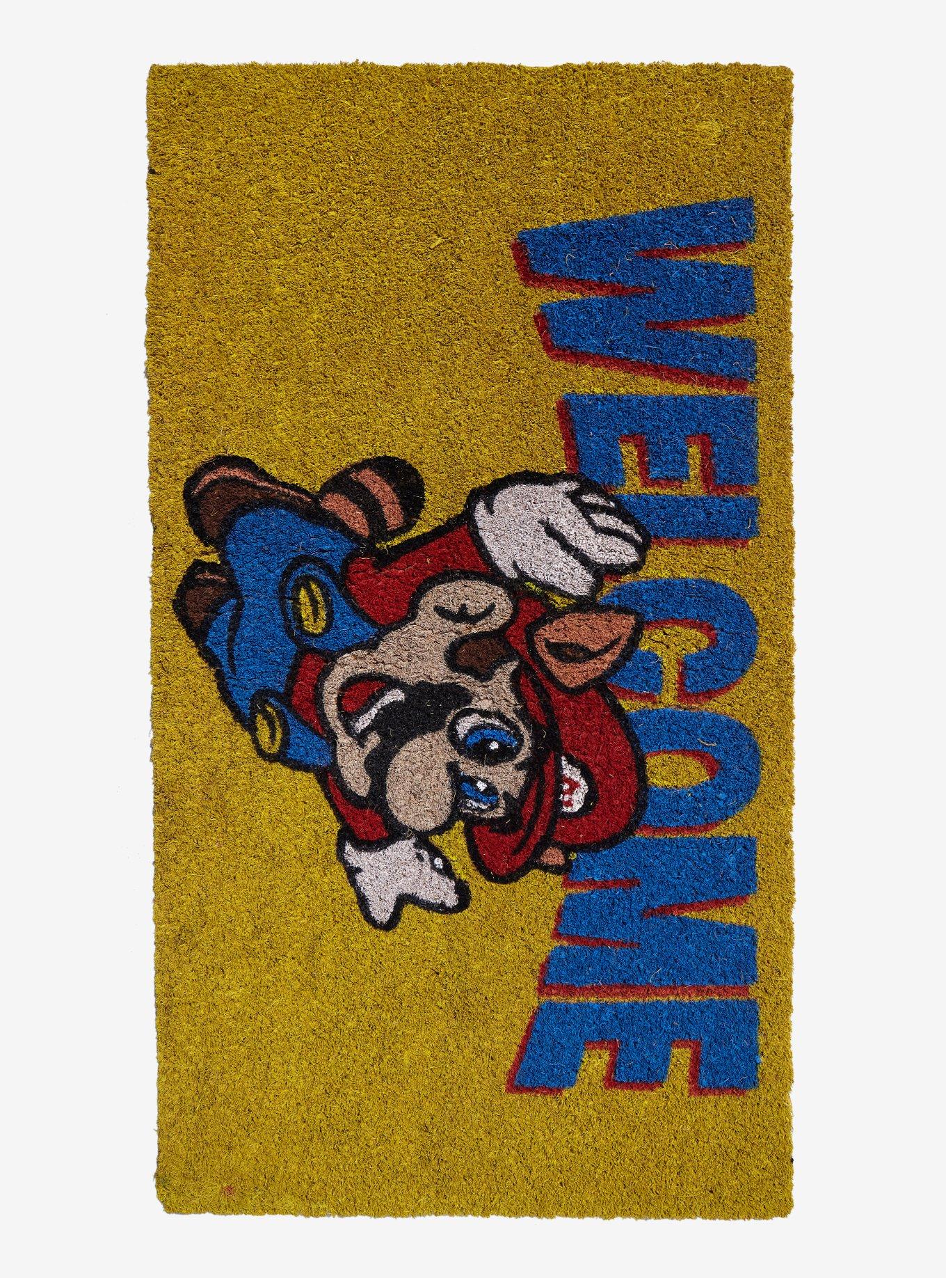 Super Mario Bros. Raccoon Mario Welcome Doormat, , hi-res