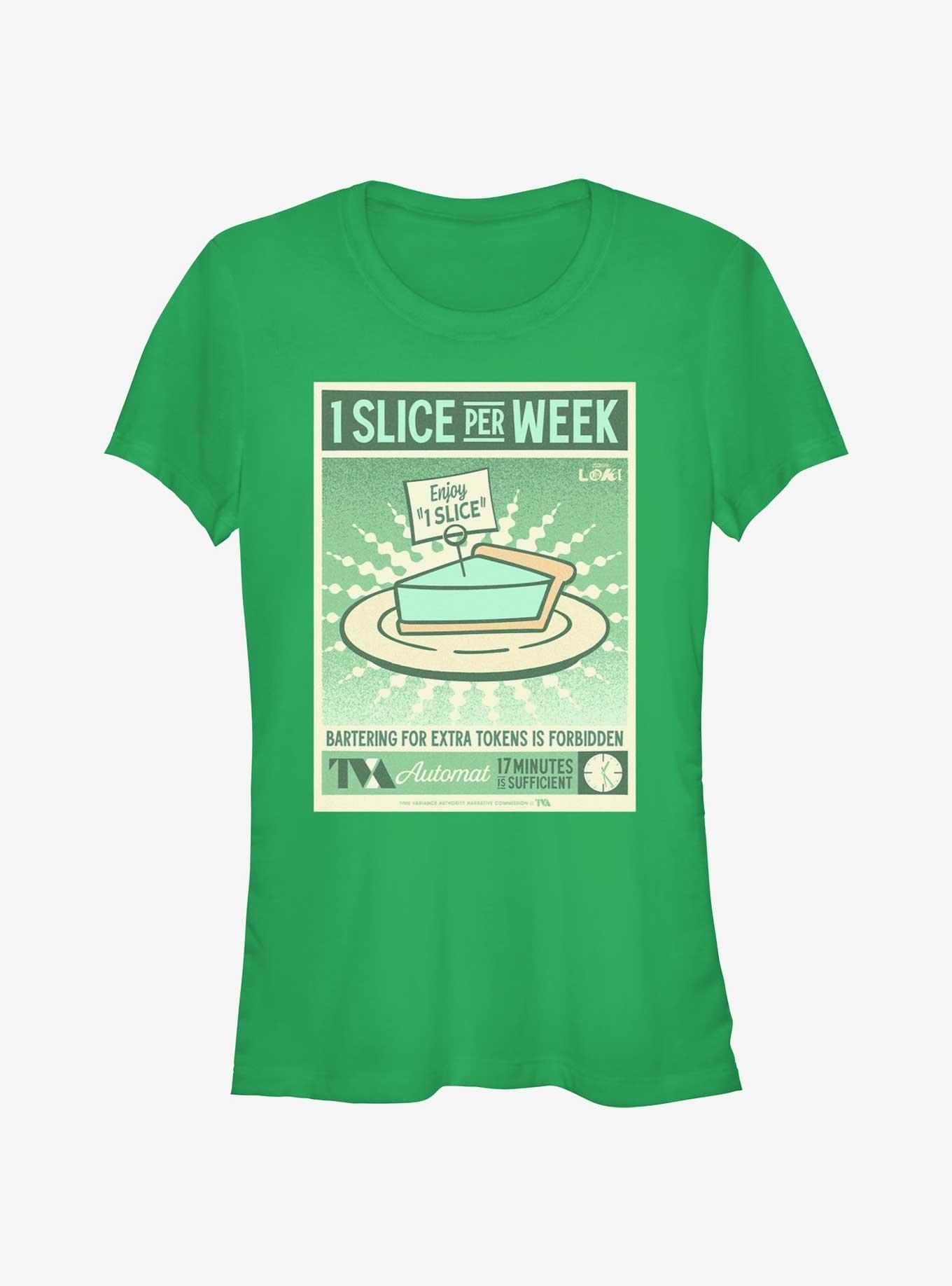 Marvel Loki 1 Slice Per Week Poster Girls T-Shirt, , hi-res