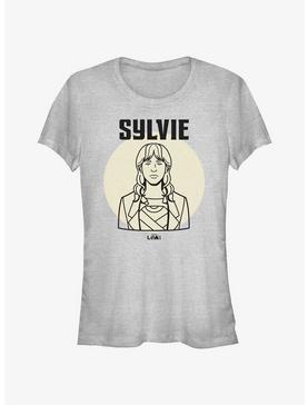 Marvel Loki Line Drawing Sylvie Portrait Girls T-Shirt, , hi-res