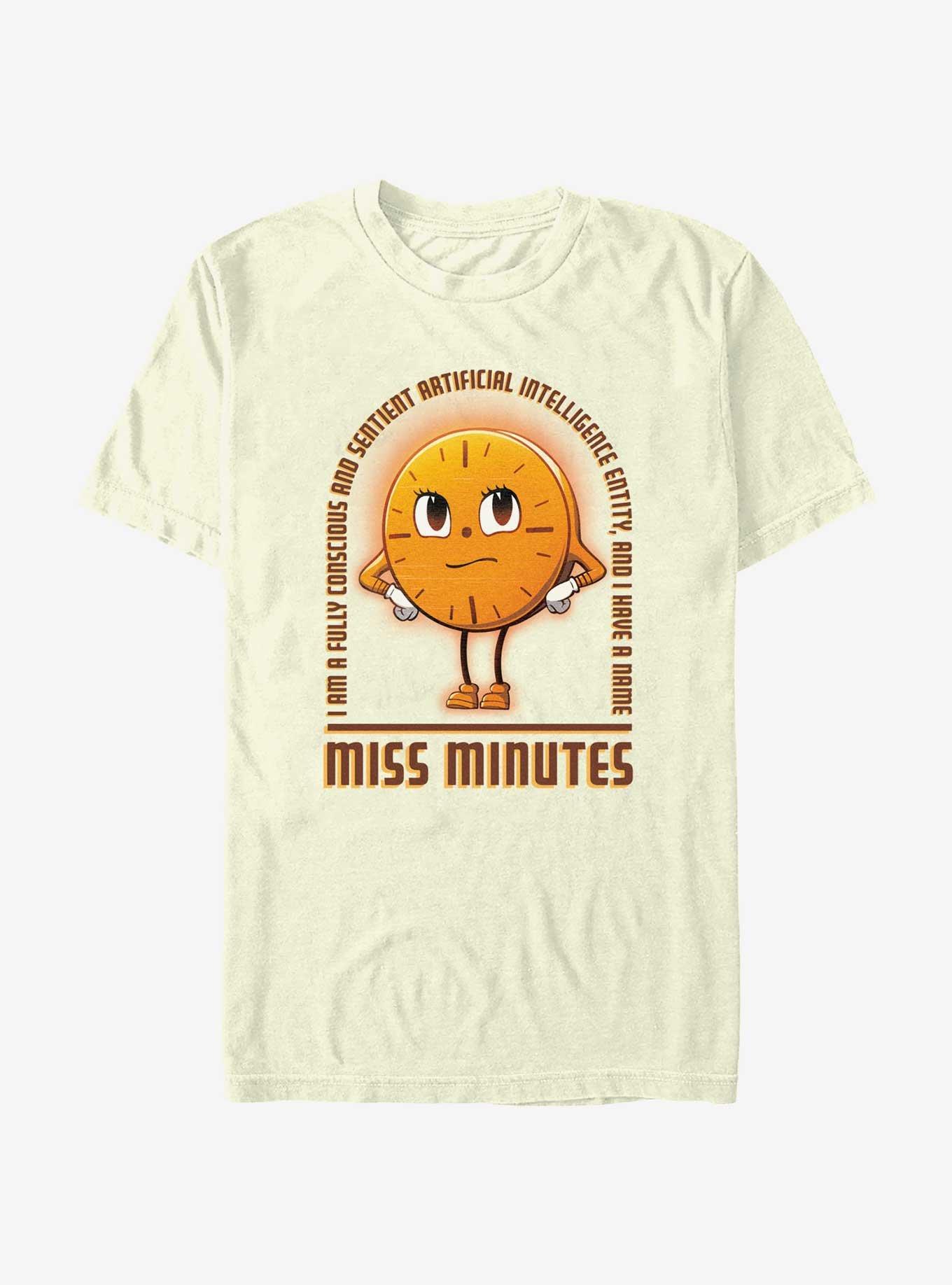 Marvel Loki Sentient AI Miss Minutes T-Shirt, NATURAL, hi-res