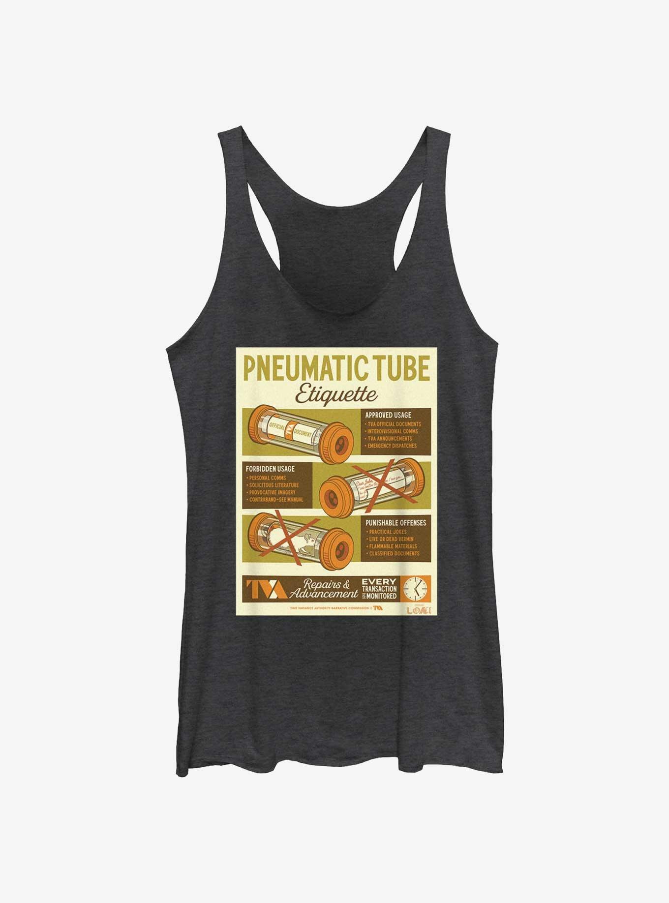 Marvel Loki Pneumatic Tube Infographic Poster Girls Tank, , hi-res