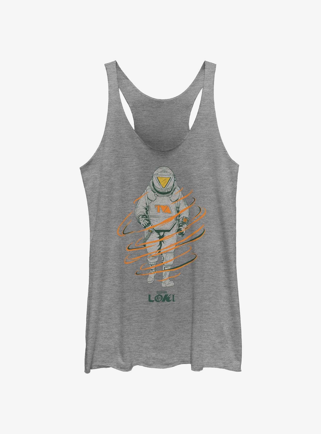 Marvel Loki TVA Astrosuit Girls Tank, GRAY HTR, hi-res