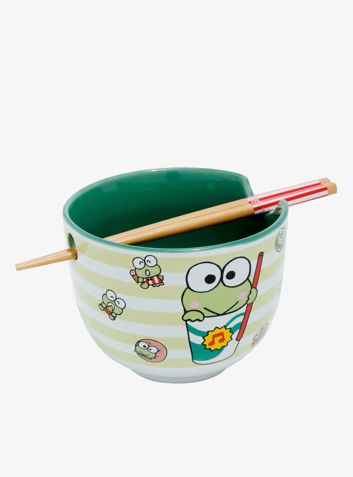 Keroppi Snacks Ramen Bowl With Chopsticks, , hi-res