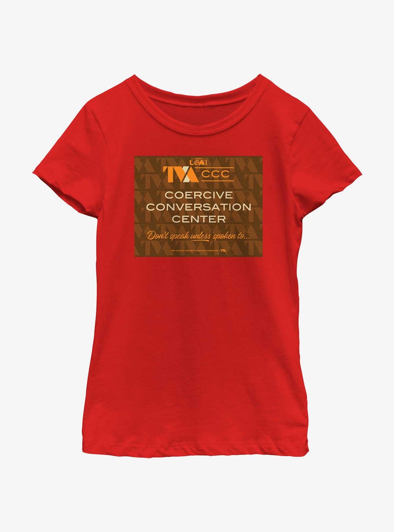 Marvel Loki Coercive Conversation Center Youth Girls T-Shirt, , hi-res