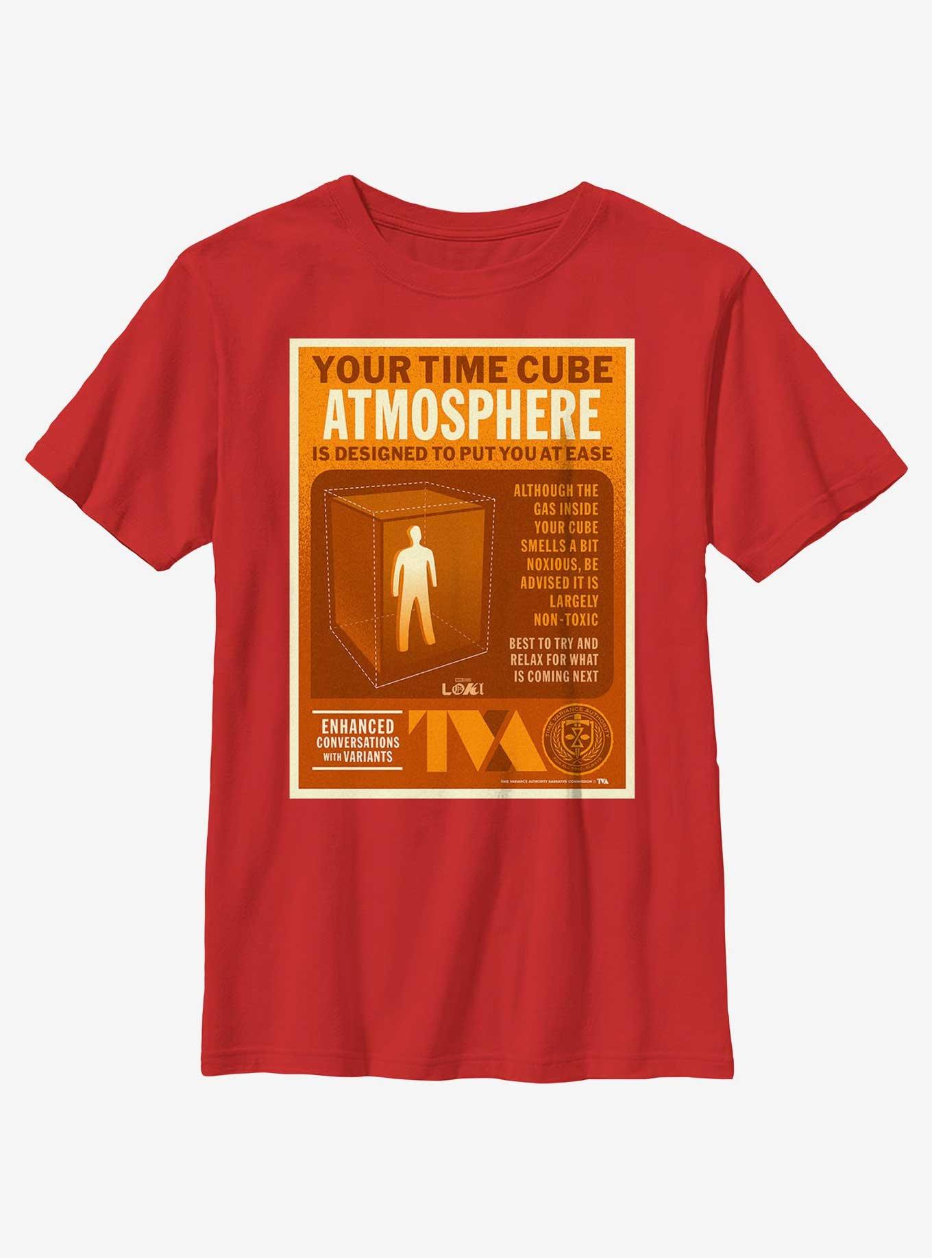 Marvel Loki Time Cube Atmosphere Infographic Poster Youth T-Shirt, , hi-res
