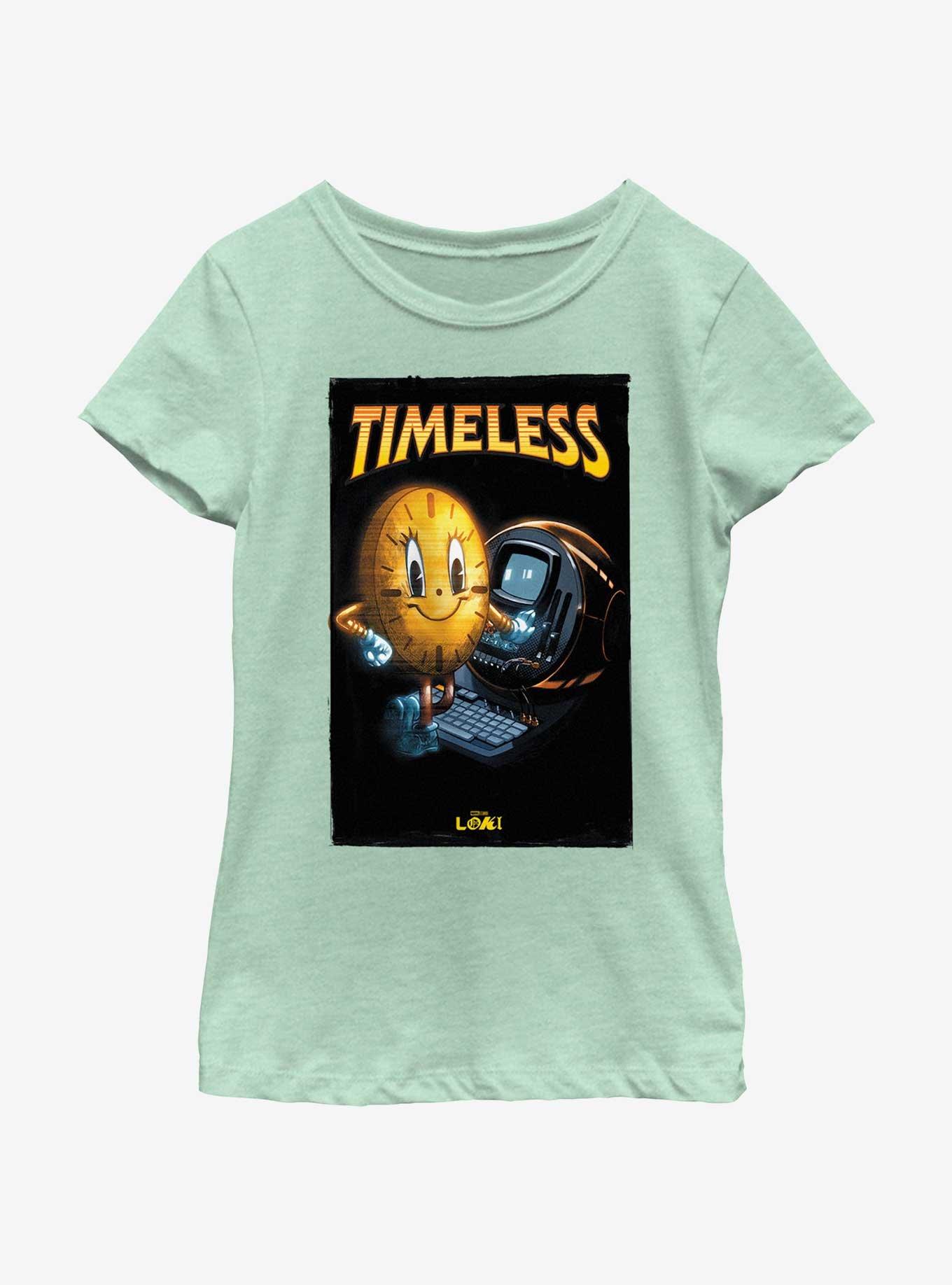 Marvel Loki Miss Minutes Timeless Poster Youth Girls T-Shirt, MINT, hi-res