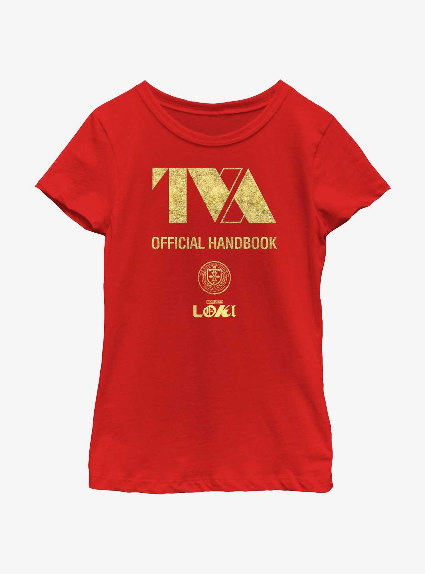 Marvel Loki TVA Official Handbook Youth Girls T-Shirt, , hi-res