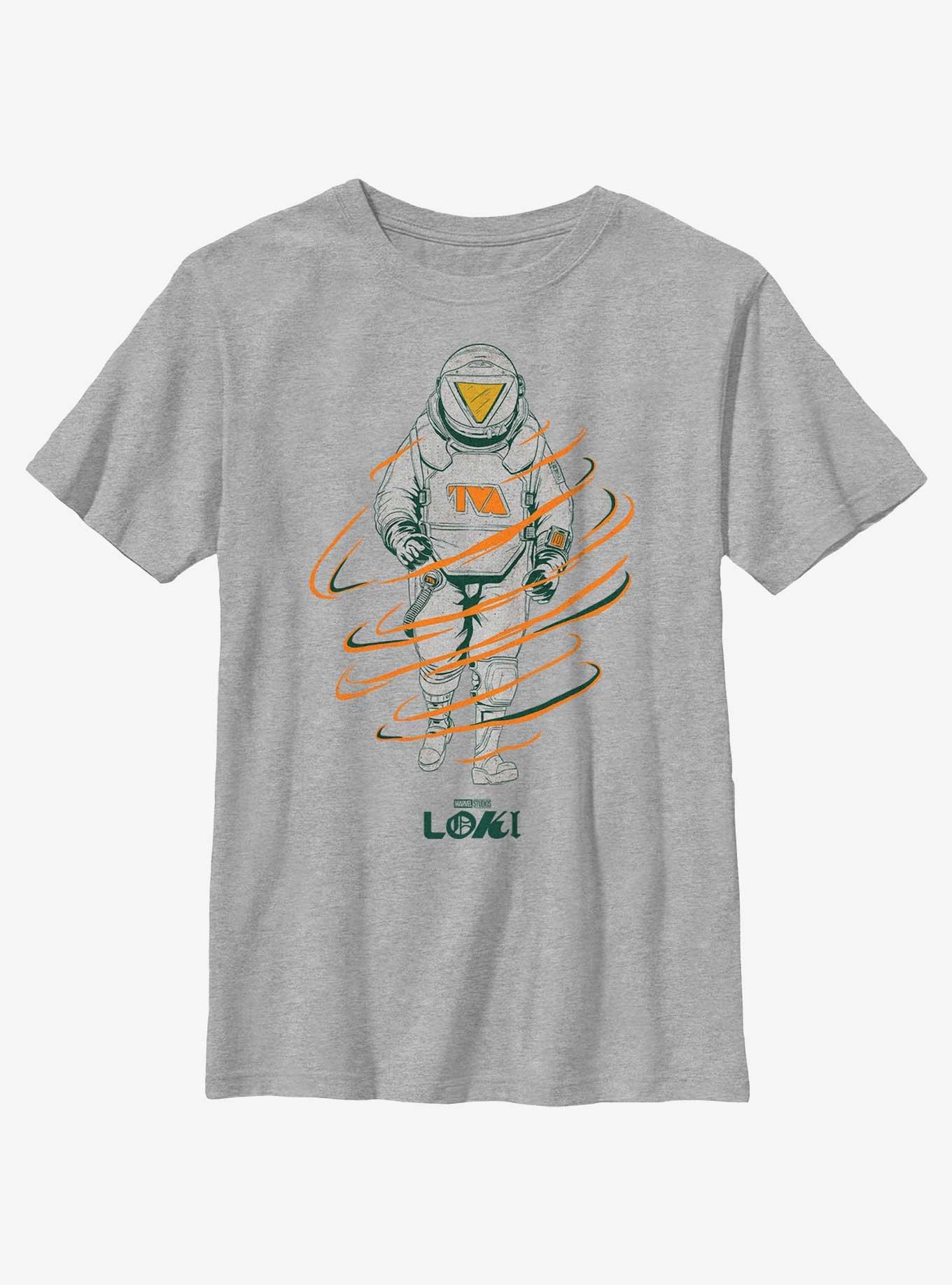 Marvel Loki TVA Astrosuit Youth T-Shirt, ATH HTR, hi-res