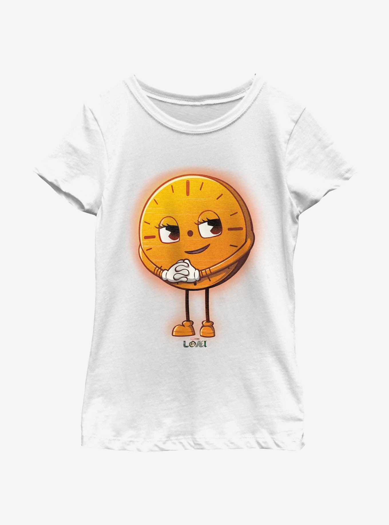 Marvel Loki Smile Miss Minutes Youth Girls T-Shirt, WHITE, hi-res view 1