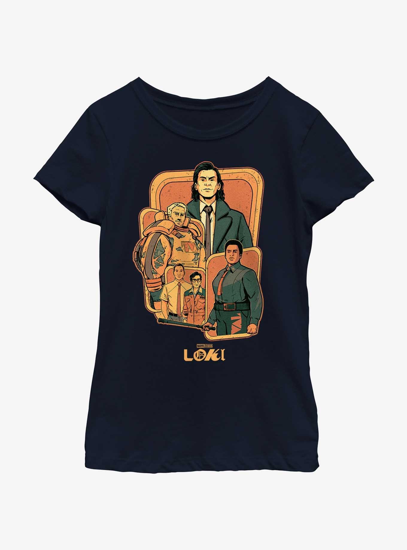 Marvel Loki TVA Group Badge Youth Girls T-Shirt, , hi-res
