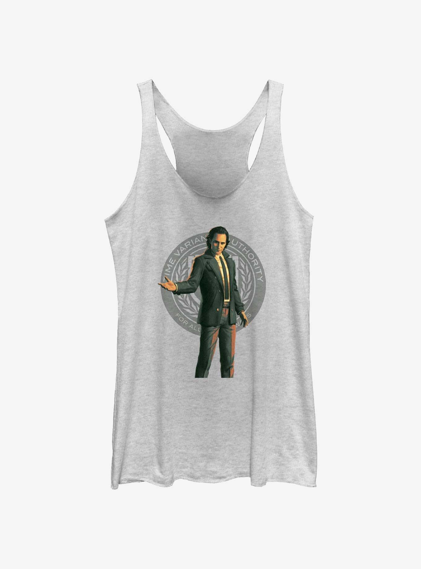 Marvel Loki Time Variant Authority Badge Womens Tank Top, , hi-res
