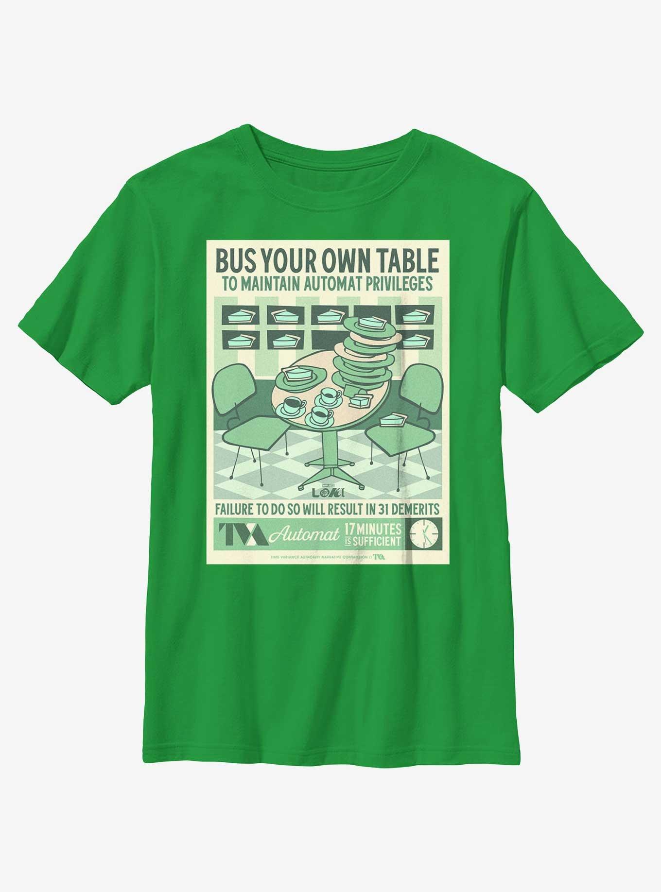 Marvel Loki Bus Your Own Table Poster Youth T-Shirt, , hi-res