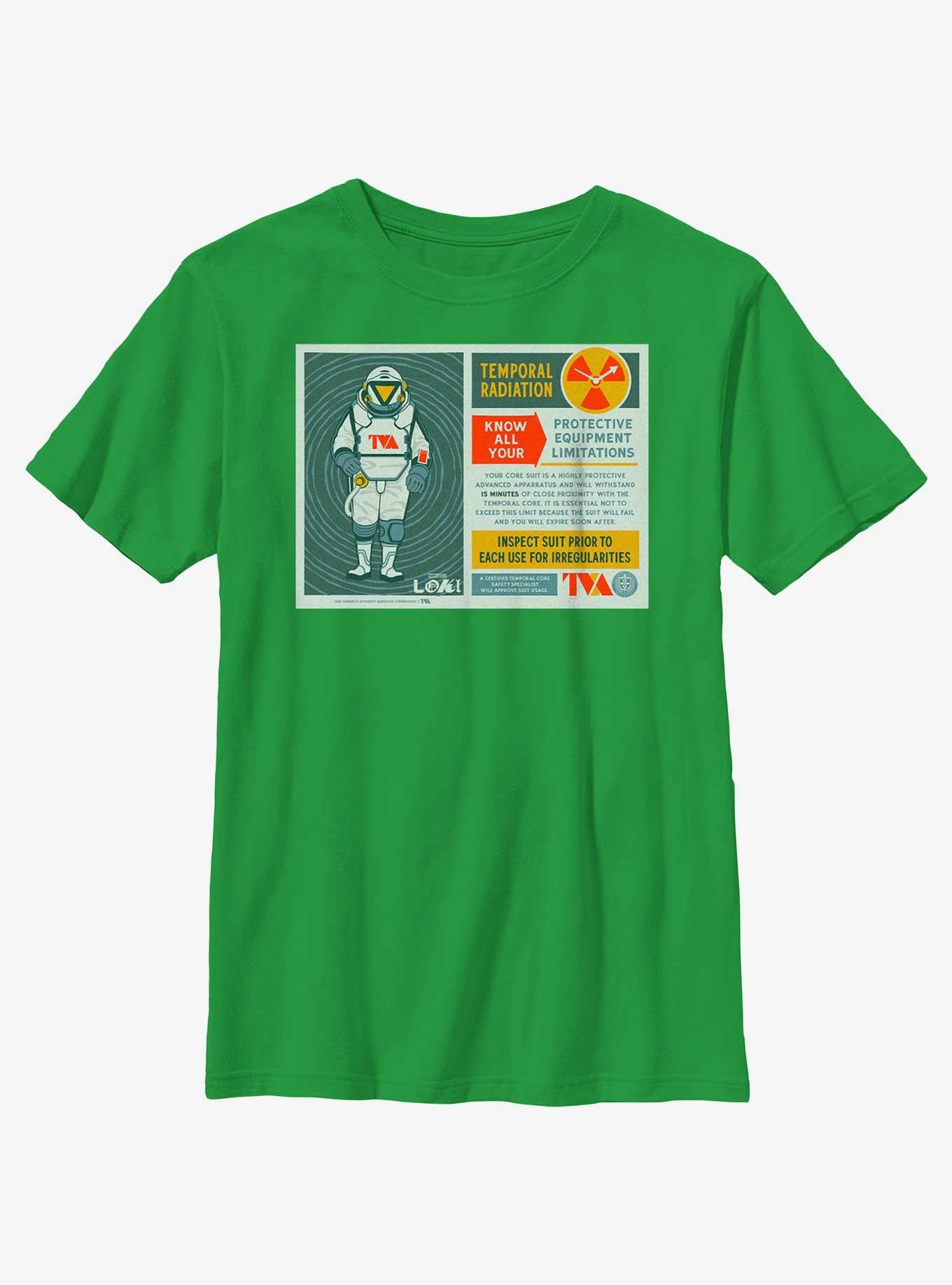 Marvel Loki Protective Equipment Infographic Youth T-Shirt, KELLY, hi-res